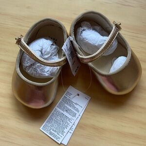 Baby gold ballet shoes